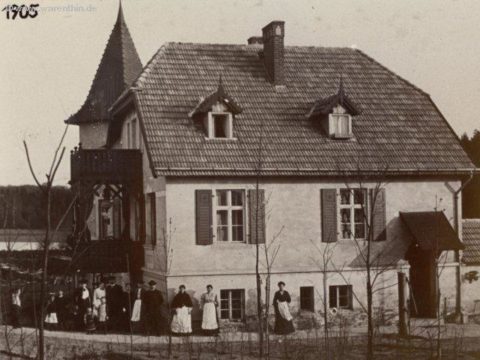 Historisches Bild des Gasthauses von 1905