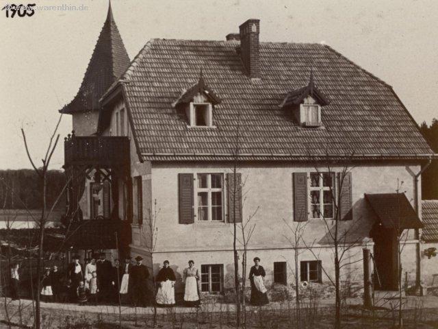 Das Gasthaus, wie es 1905 zu finden war.