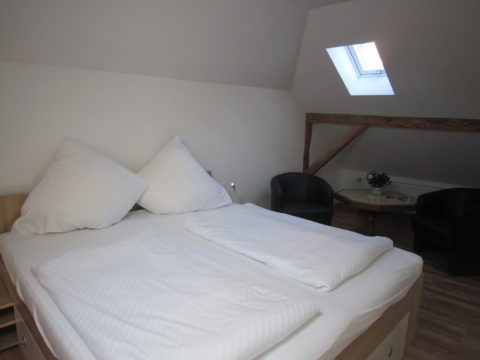 Das neue Zimmer 13 im Dachgeschoss