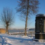 Blick auf den Rheinsberger See, diesmal im Winter
